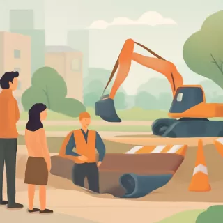 Comienzan reparaciones en el colector Gorriti de Godoy Cruz tras daños por tormentas