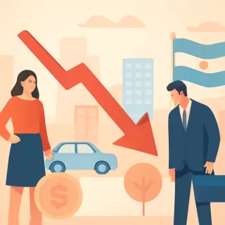 Activos argentinos caen y riesgo país sube en un contexto global adverso