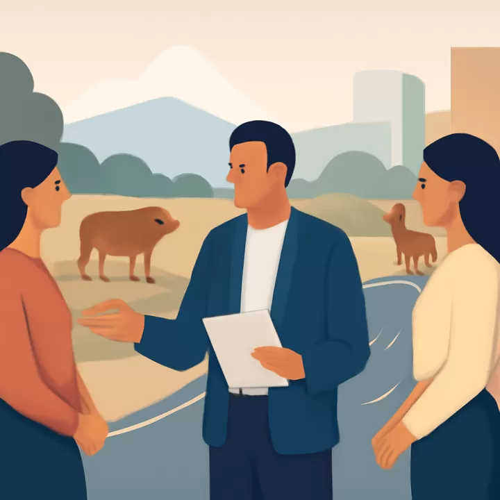 Organismos provinciales de Neuquén coordinan acciones para prevenir siniestros viales por animales sueltos