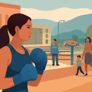 Aylén Aguirre se prepara para su debut profesional en boxeo en Comodoro Rivadavia