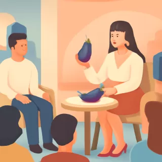 Ritual con berenjena para limpiar energías en el programa de Moria Casán