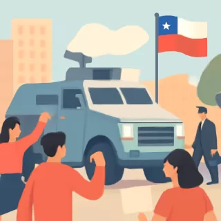 Gobierno de Kast despliega blindados con gas pimienta en Santiago para contener protestas por alza de combustibles