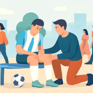 Joaquín Panichelli sufrió una lesión en la rodilla derecha y será evaluado