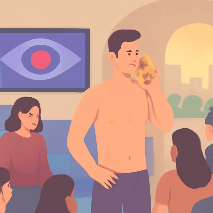 Brian Sarmiento atendió desnudo el teléfono dorado en Gran Hermano y excluyó a 10 participantes de la fiesta