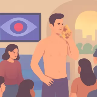 Brian Sarmiento atendió desnudo el teléfono dorado en Gran Hermano y excluyó a 10 participantes de la fiesta