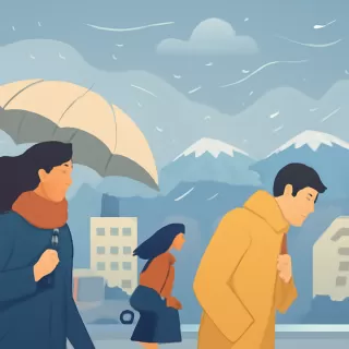Alerta por fuertes lluvias, viento y nieve en Bariloche durante la semana