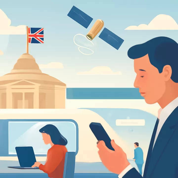 Gobierno británico impulsa tecnología satelital LEO para mejorar Wi-Fi en trenes y aviones