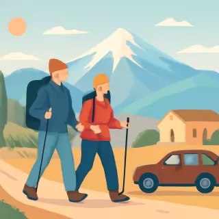Trekking de invierno en Mendoza para descubrir huellas del piedemonte