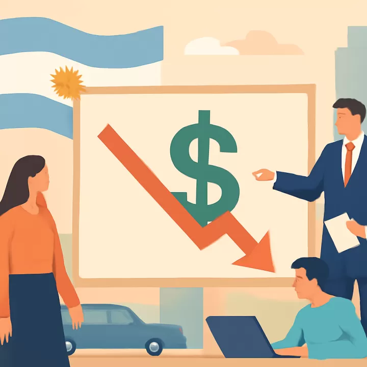 El Riesgo País de Argentina alcanza 419 puntos tras retrocesos en Wall Street