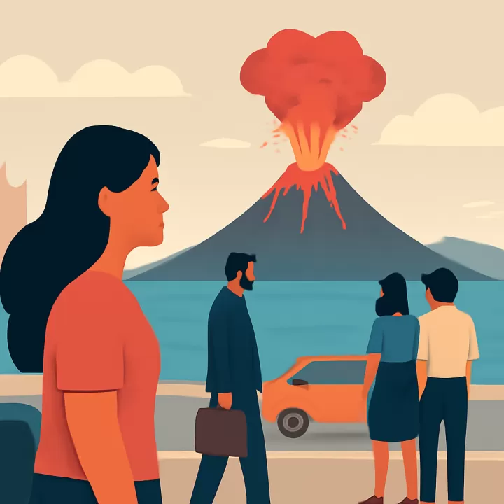 Satélites de la NASA registran erupción volcánica submarina en el mar de Bismarck