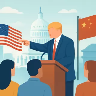Trump revive acusaciones infundadas de fraude electoral de 2020 y señala a China en un discurso nacional