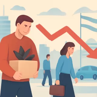 Disminuye el empleo registrado y los aportantes a la Seguridad Social en Argentina