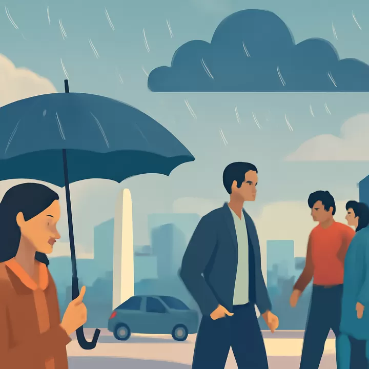Pronóstico del tiempo en Buenos Aires para el Día del Amigo: lloviznas y semana mayormente nublada