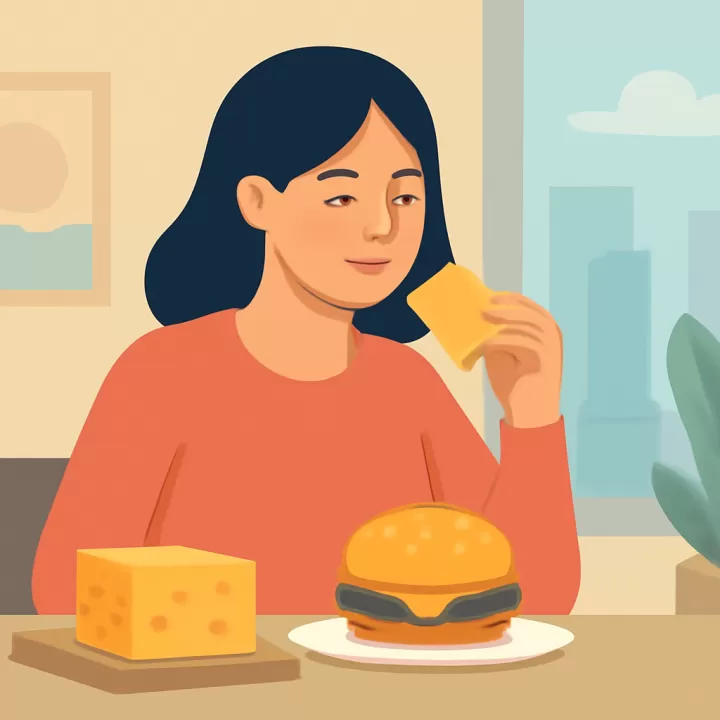 El queso amarillo no es queso natural: composición y origen