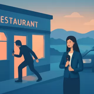 Robo en restaurante del Puerto en Lomas del Correntoso quedó registrado en video