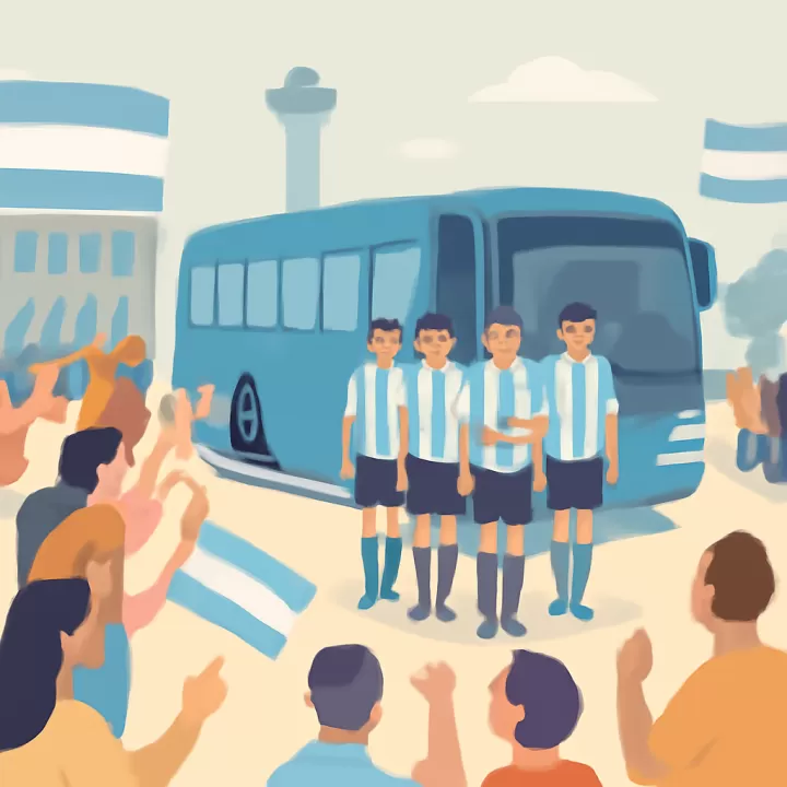 Multitud recibe a la Selección Argentina tras su regreso del Mundial 2026