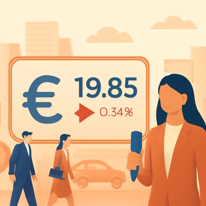 Cotización del euro en México el 22 de julio de 2026