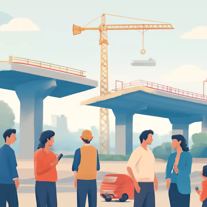 Avanza la reconstrucción de los puentes Alameda Oriente 1 y 2 en el Estado de México