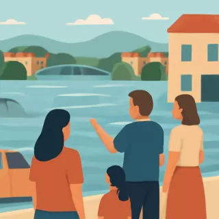 Crece el río Uruguay y El Soberbio está en alerta por posibles evacuaciones