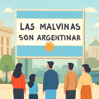 En La Rural exhibieron una réplica de la bandera que Argentina mostró en el Mundial 2026