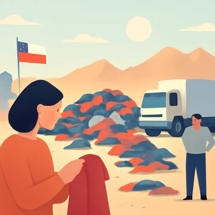 Más de 60.000 toneladas de ropa desechada enviada desde Europa se acumulan en el desierto de Atacama, Chile
