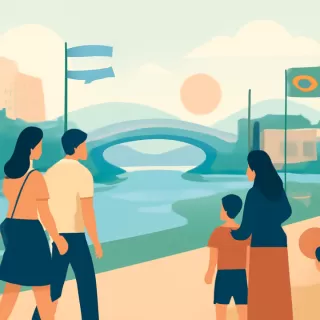 El río Uruguay descendió y se restableció el cruce fronterizo entre El Soberbio y Porto Soberbo