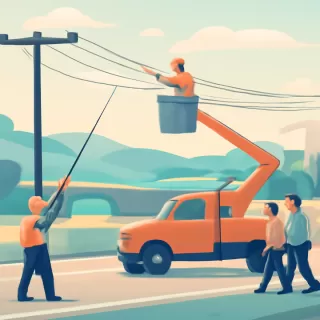 Extienden un nuevo tendido eléctrico de 1350 metros sobre la ruta 14 en Gualeguaychú