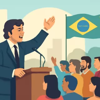 Javier Milei en Brasil: discurso polémico en acto bolsonarista en San Pablo
