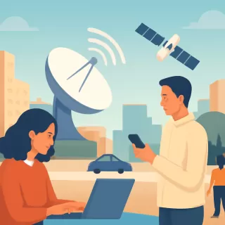 Starlink mejora su antena para facilitar el acceso a Internet satelital rápida
