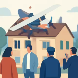 Avioneta se estrelló contra el techo de una casa en Alemania con un piloto fallecido