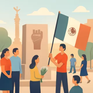 Conmemoración del movimiento estudiantil de 1968 en México