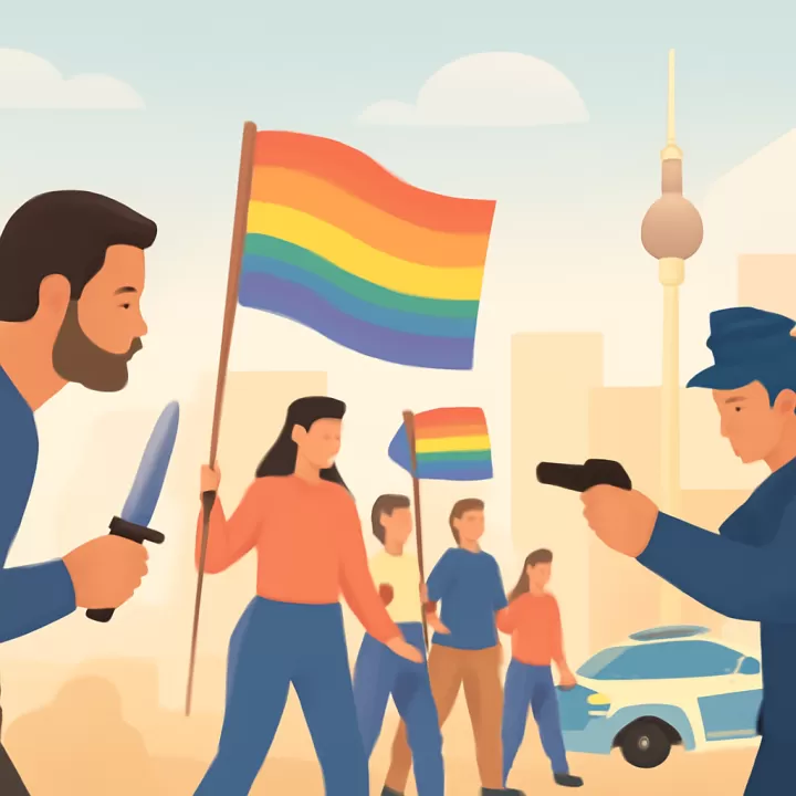 Atacante de la Marcha del Orgullo en Berlín era un simpatizante del Estado Islámico con antecedentes penales