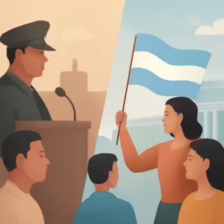 Desde la dictadura militar al experimento libertario