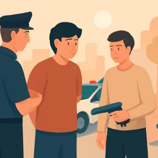 Detienen a dos jóvenes en Trelew tras intentar evadir un control con un carro y encontrarles un arma casera cargada