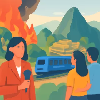 Incendio forestal en Machu Picchu interrumpe servicio de trenes hacia el santuario