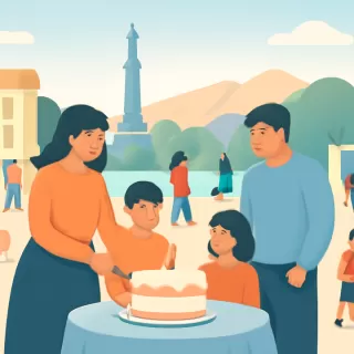 Mendoza celebra el Día de la Niñez con actividades y torta solidaria en Plaza Independencia