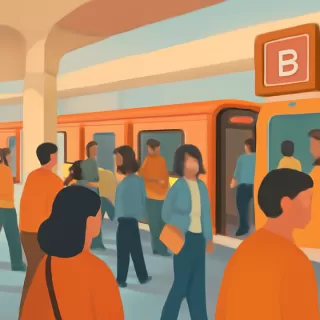 Alta afluencia en Líneas 7 y B del Metro CDMX el 6 de agosto de 2026