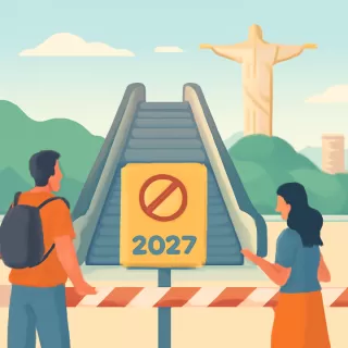 El Cristo Redentor de Río suspende el funcionamiento de sus escaleras mecánicas hasta 2027 por obras