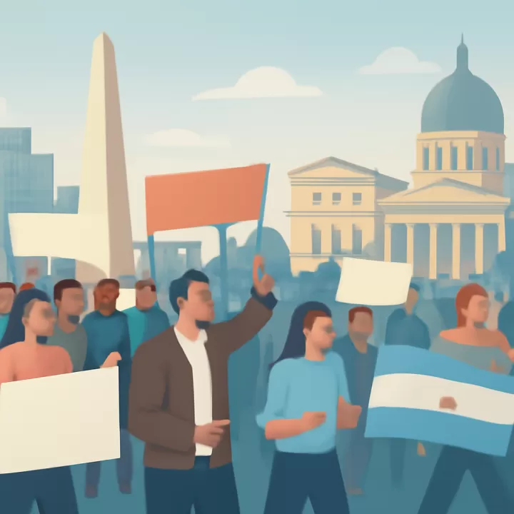 Organizaciones sociales y sindicatos conmemoran una década de la marcha de San Cayetano en Buenos Aires