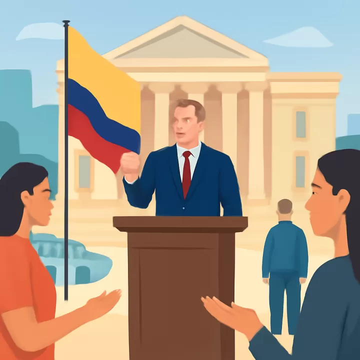 De la Espriella asume la presidencia de Colombia con enfoque en mano dura