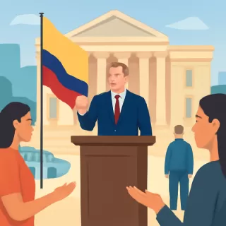De la Espriella asume la presidencia de Colombia con enfoque en mano dura