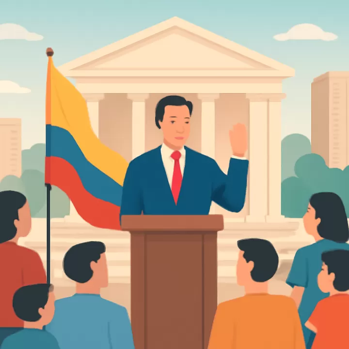 Abelardo de la Espriella asume la presidencia de Colombia en una ceremonia inédita en Cali