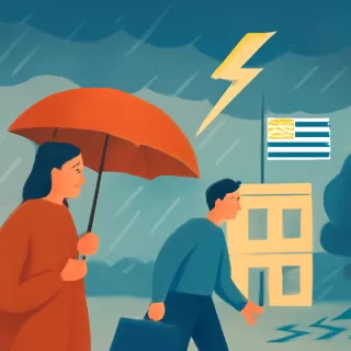 Uruguay declara alerta roja por ciclón extratropical que deja un muerto