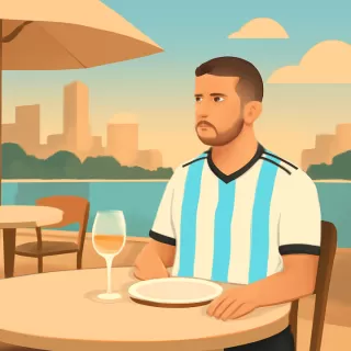 Leandro Paredes fue visto solo en un restaurante exclusivo de la Costanera Norte