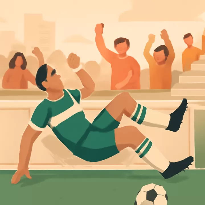 Jugador de Coritiba sufrió una lesión tras caer al saltar una valla publicitaria en el Brasileirao