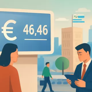 Cotización del euro en Uruguay el domingo 9 de agosto de 2026