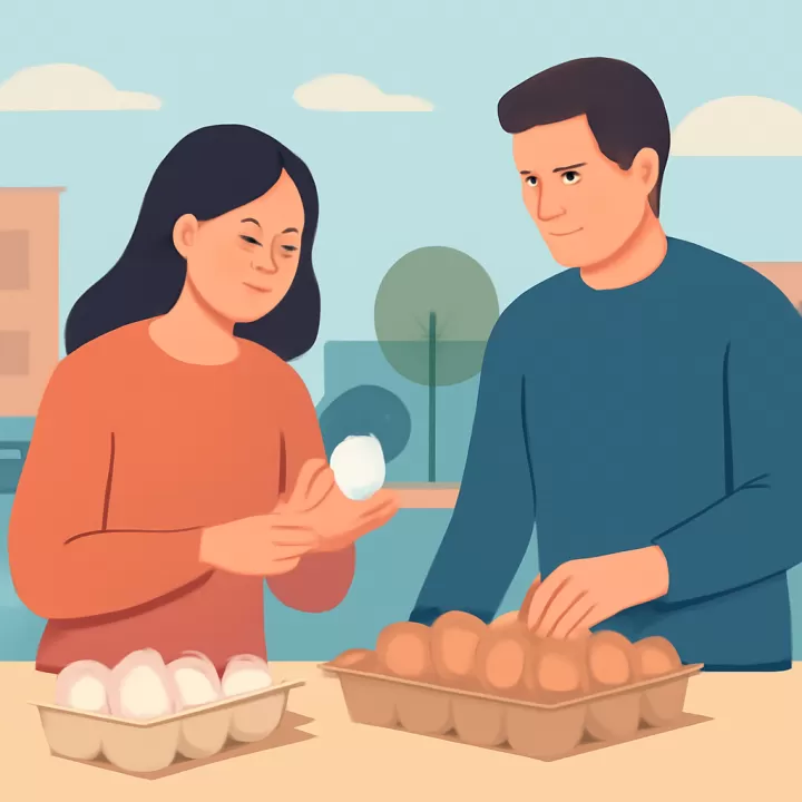 Huevos blancos o marrones: diferencias y recomendaciones de compra